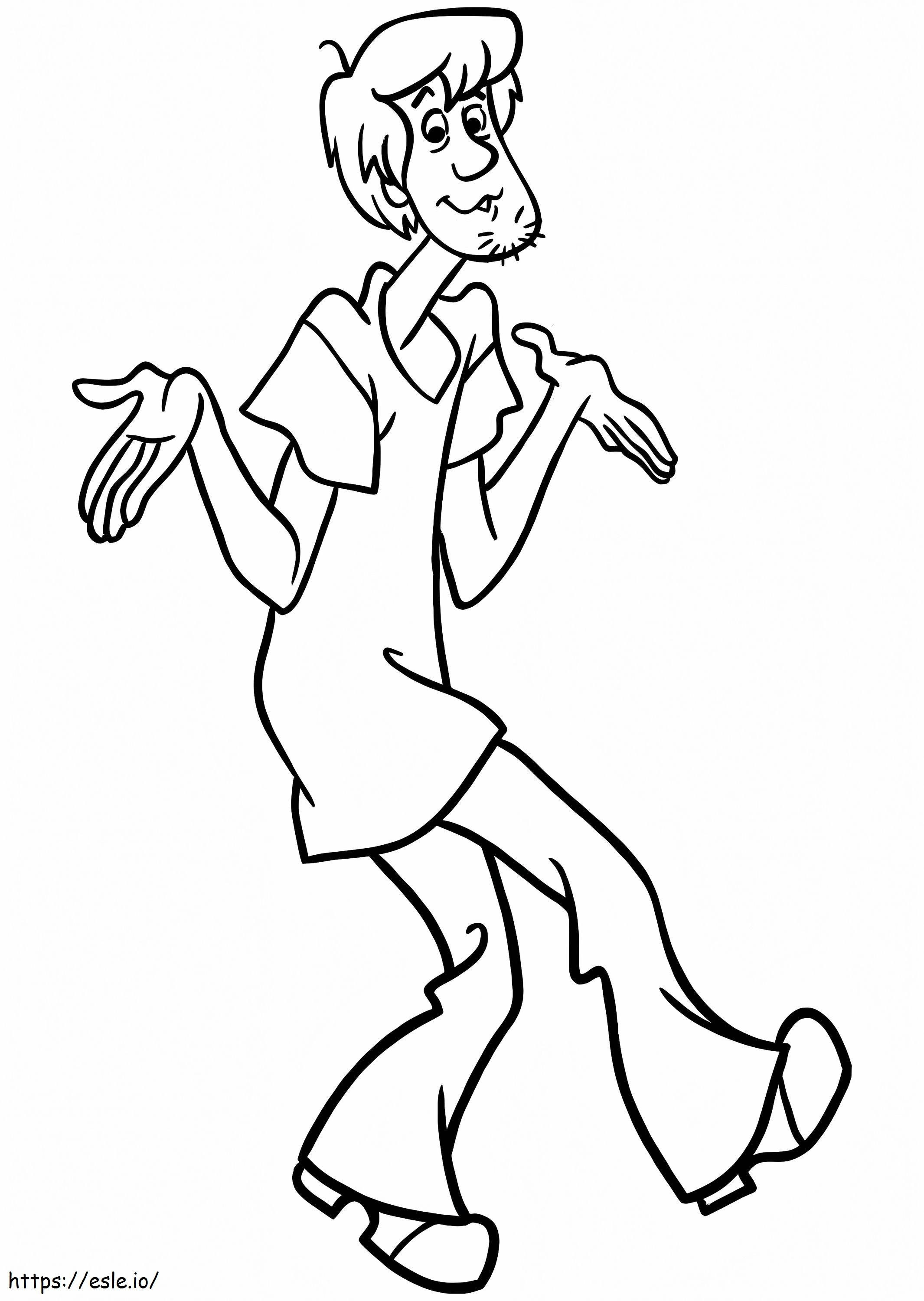 Basic Shaggy coloring page