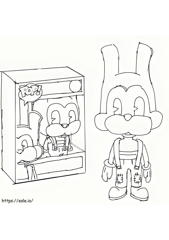 Bendy And The Ink Machine coloring page