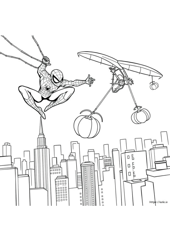 Planeta Verde De Colorat Spiderman Imagini De Colorat