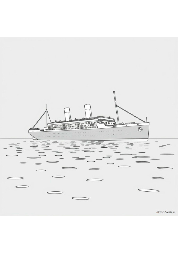 Titanic Lembar Mewarnai