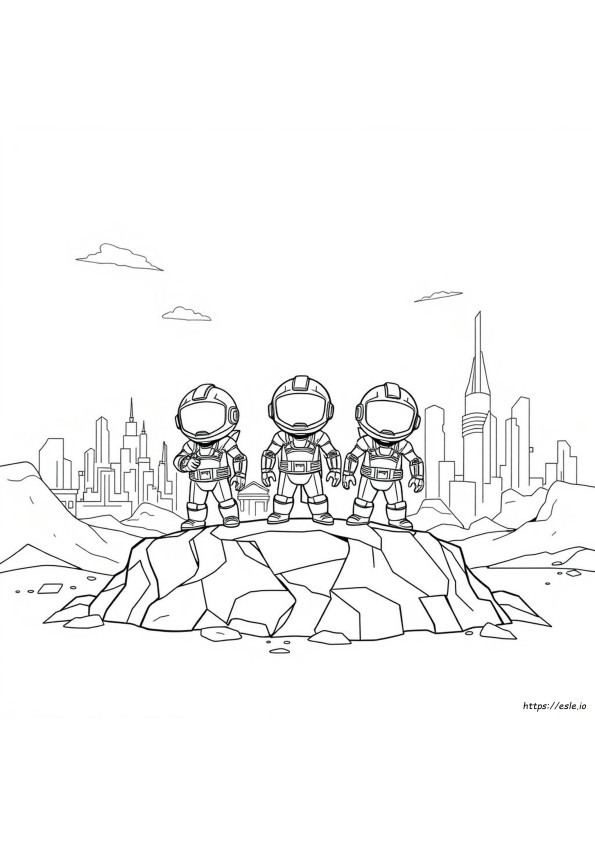 Miniforce Coloring Pages