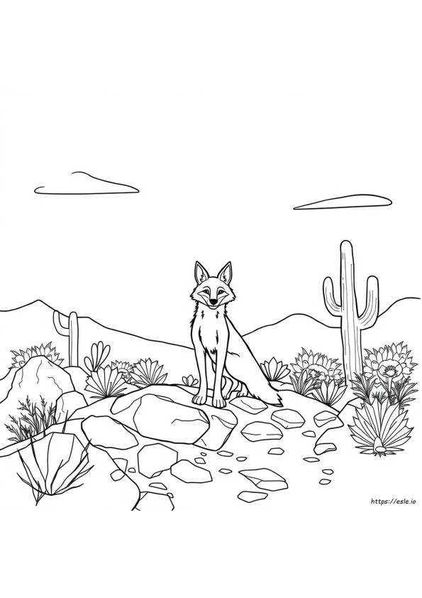 Coyote Para Colorear