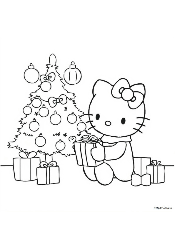 Hello Kitty Christmas Coloring Pages Pdf