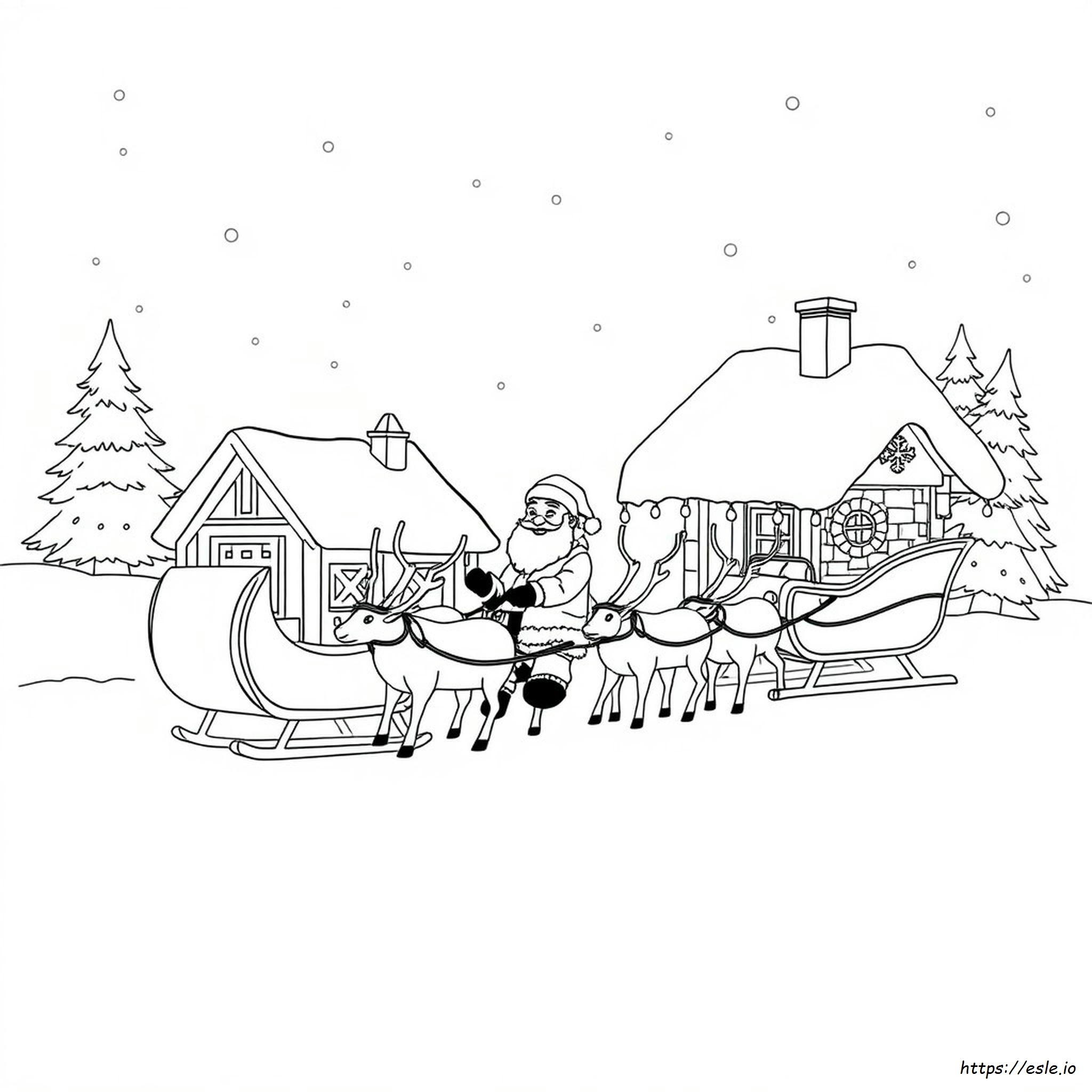 Lapland Colouring Pages