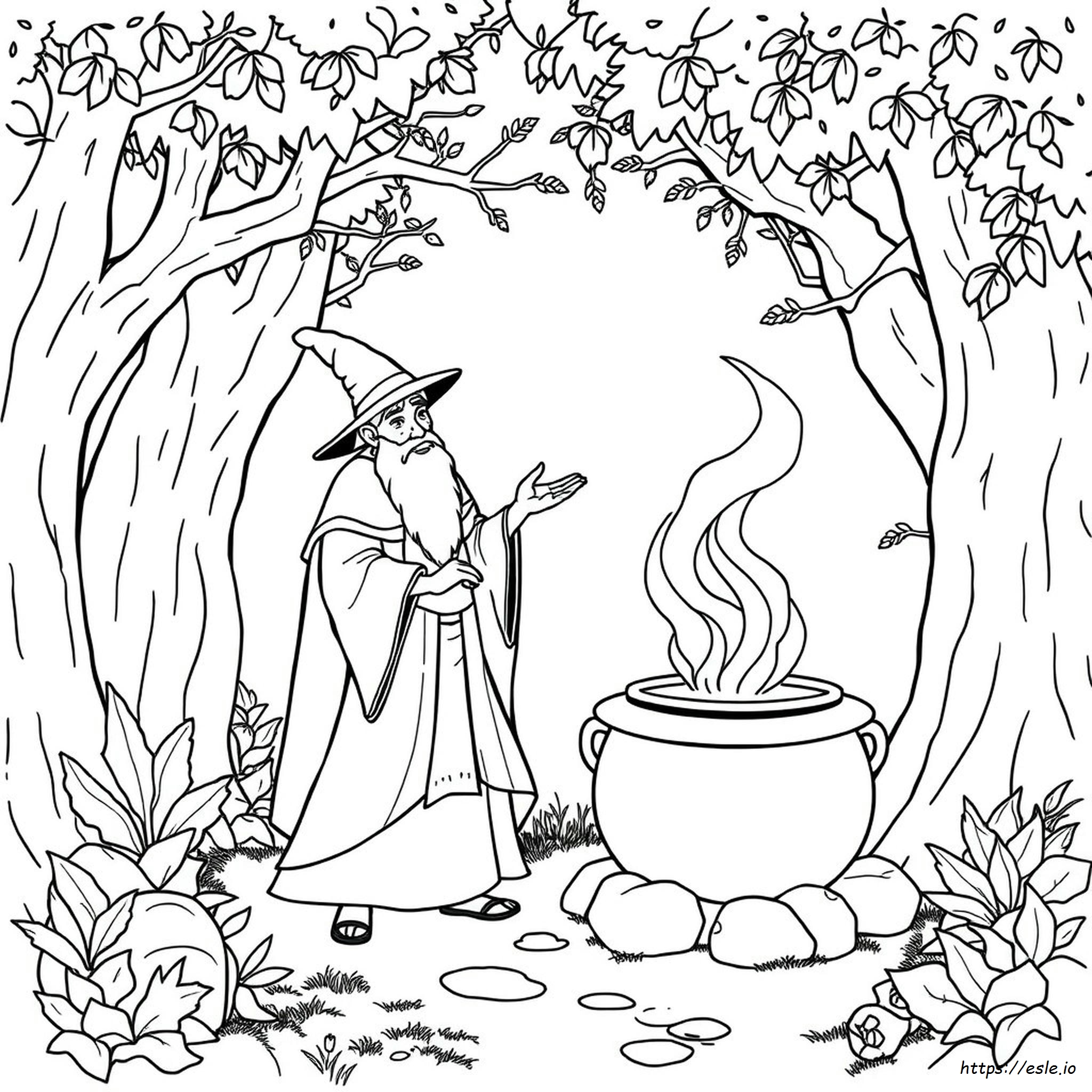 Merlin Coloring Pages