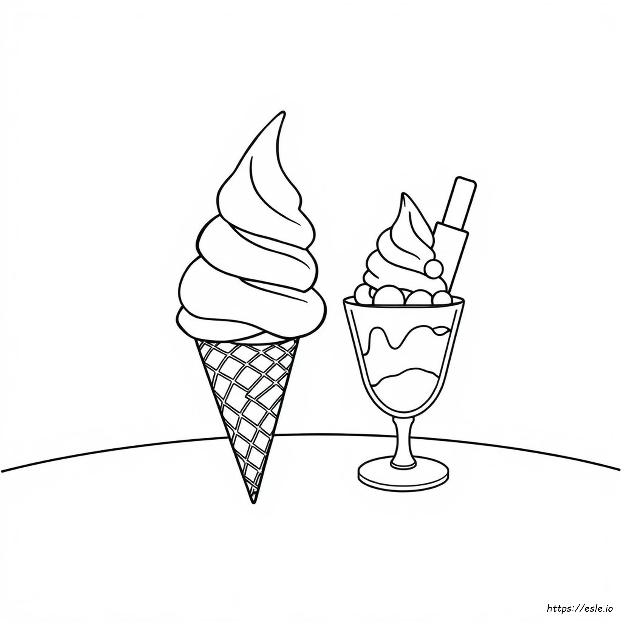 Páginas Para Colorear De Helado Imprimibles Gratis