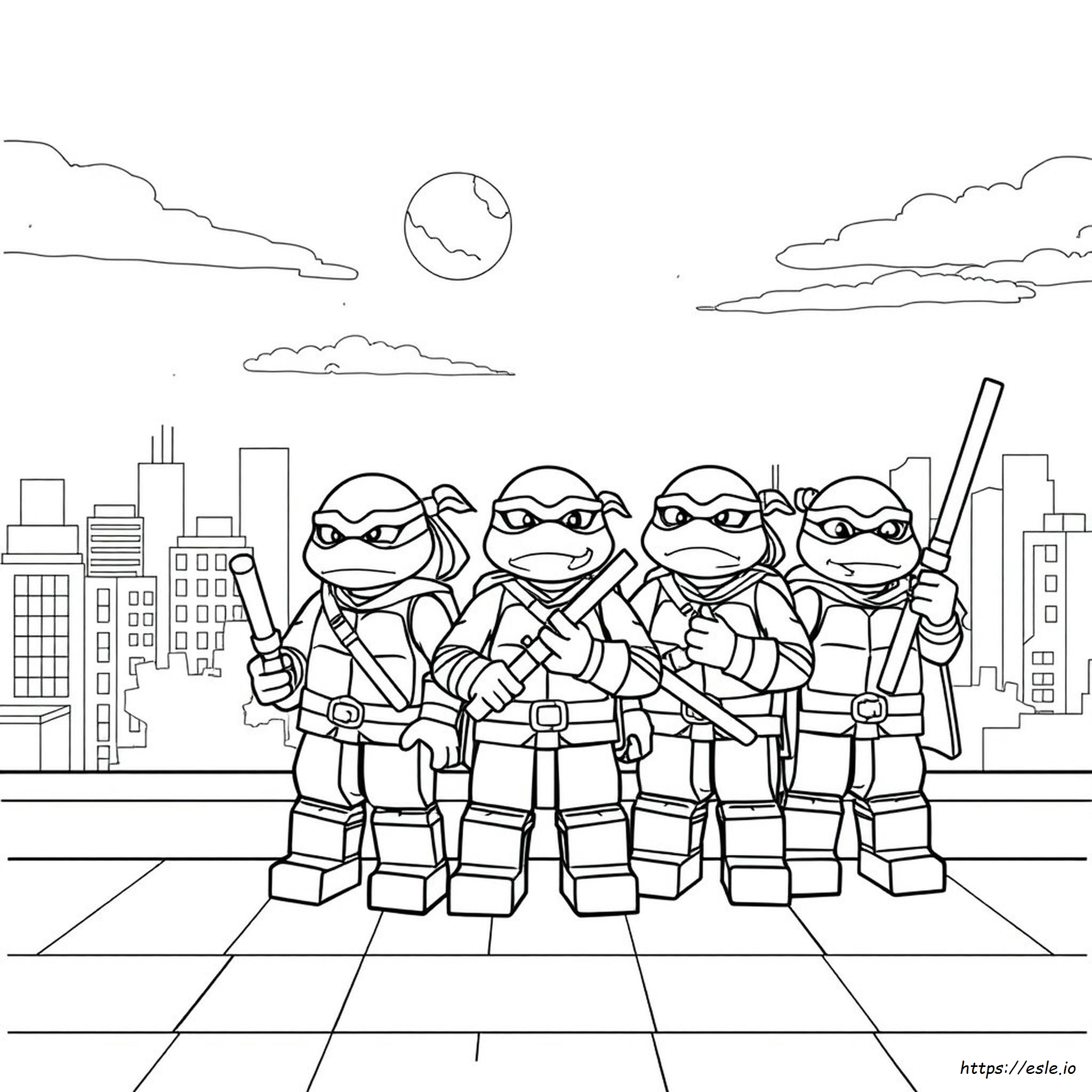 Coloring Pictures Of Ninja Turtles