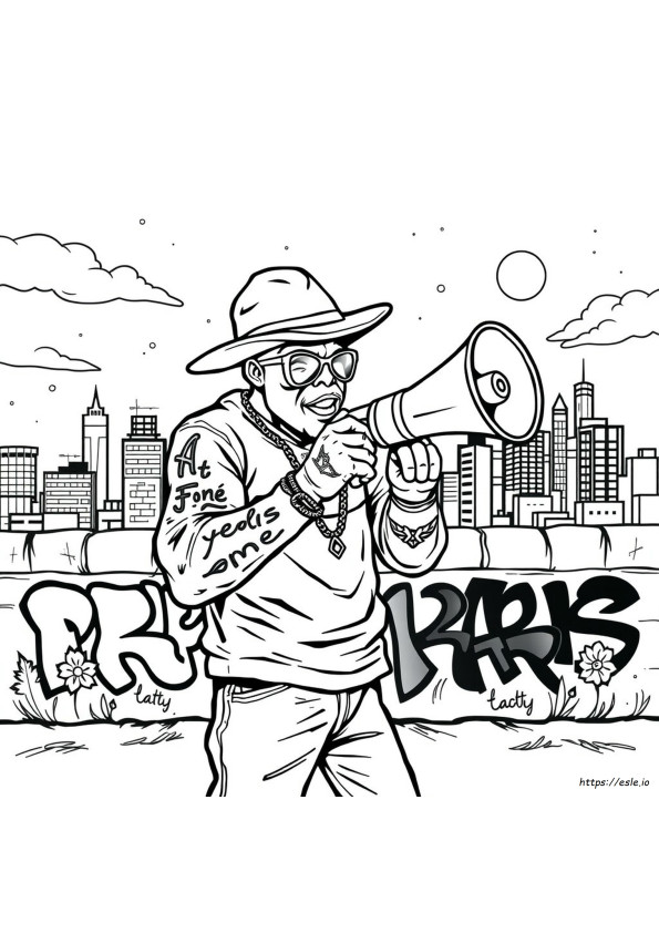 Printable Gangsta Tattoo Coloring Pages