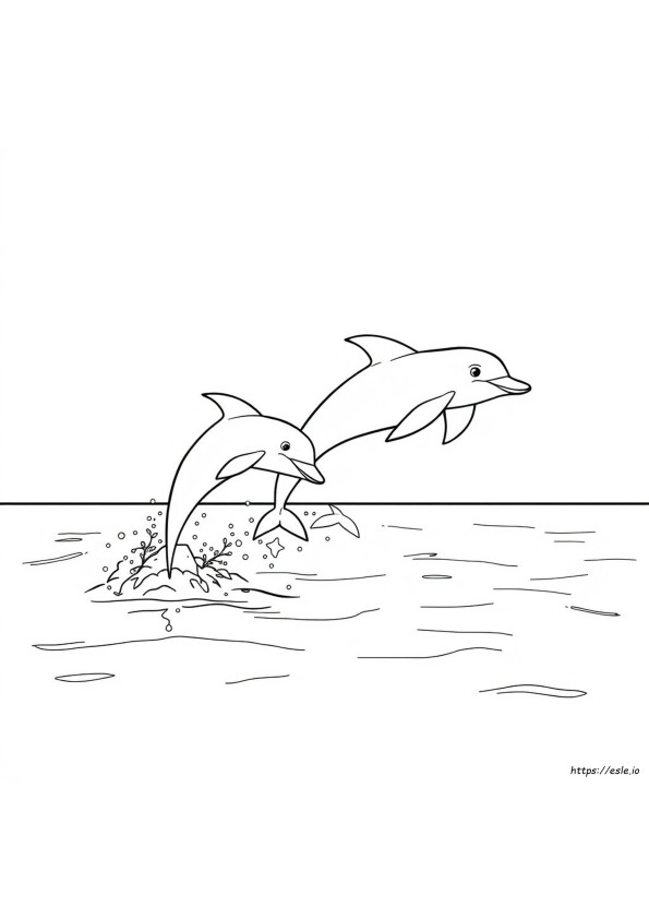 Desenhos De Golfinhos Para Colorir