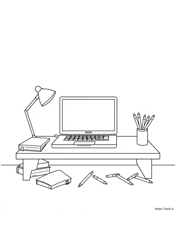 Laptop Para Colorir
