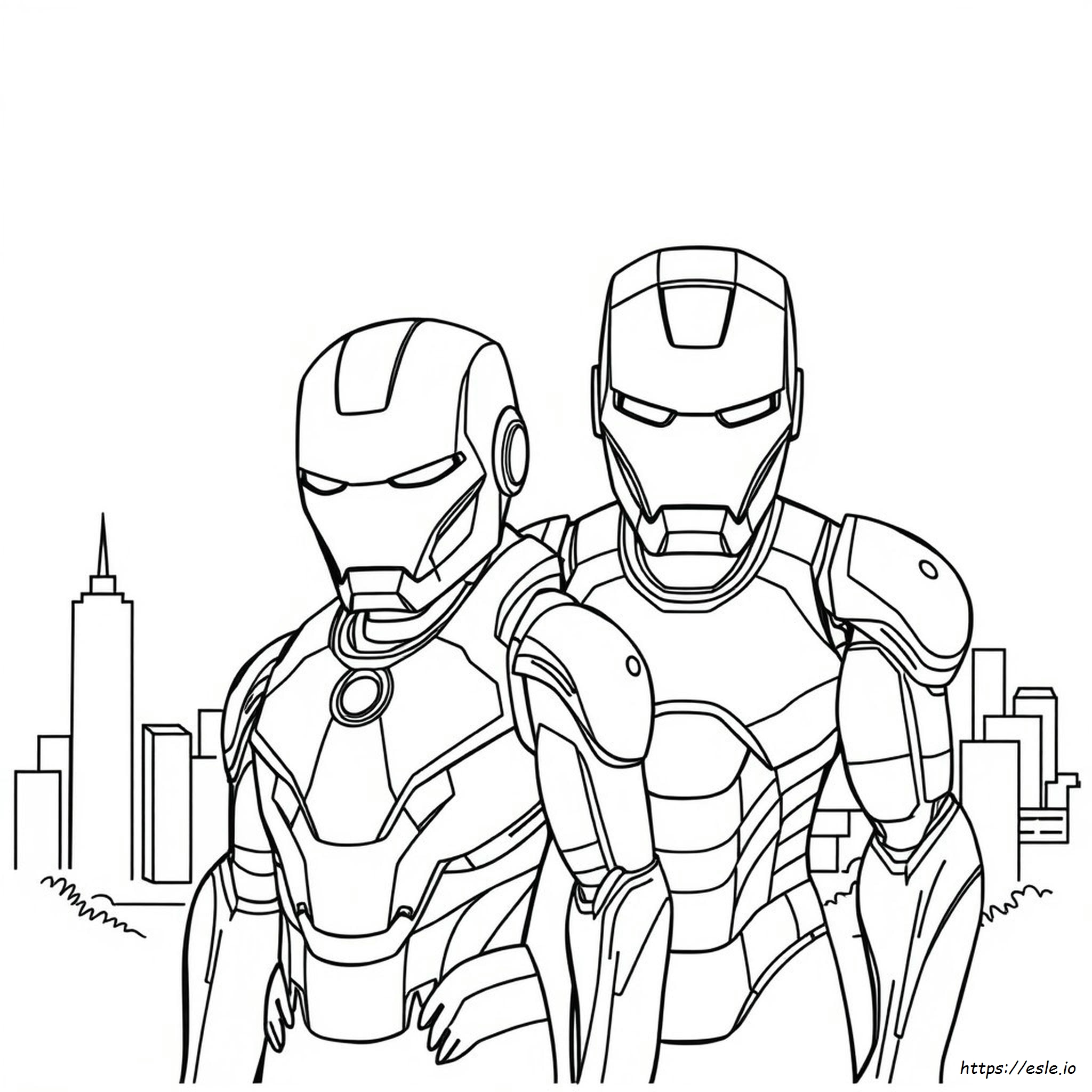 Printable Iron Man Mask Coloring Page