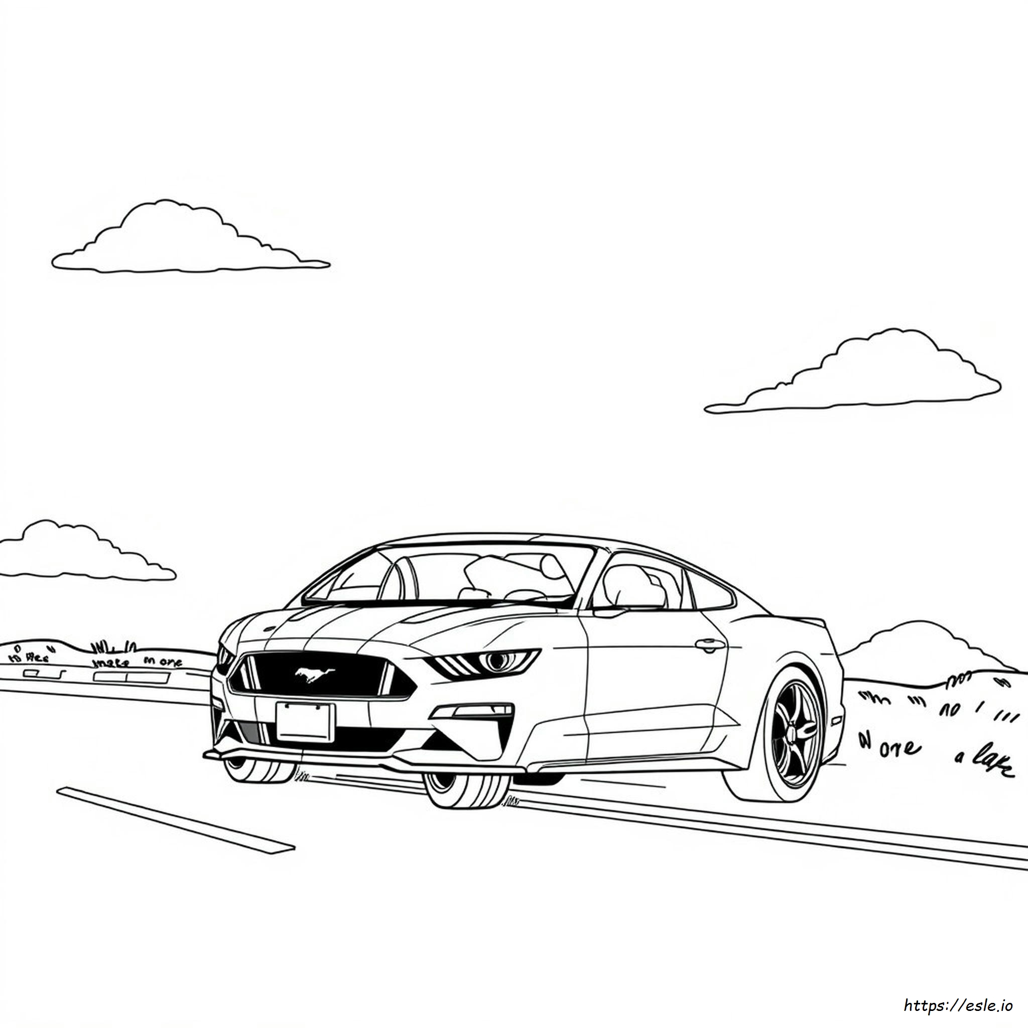 Free Coloring Pages Of Mustang Cars