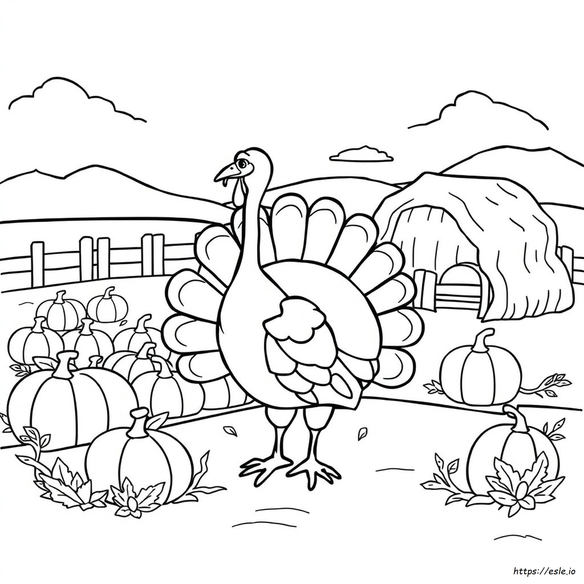 Dibujos De Pavos Para Colorear