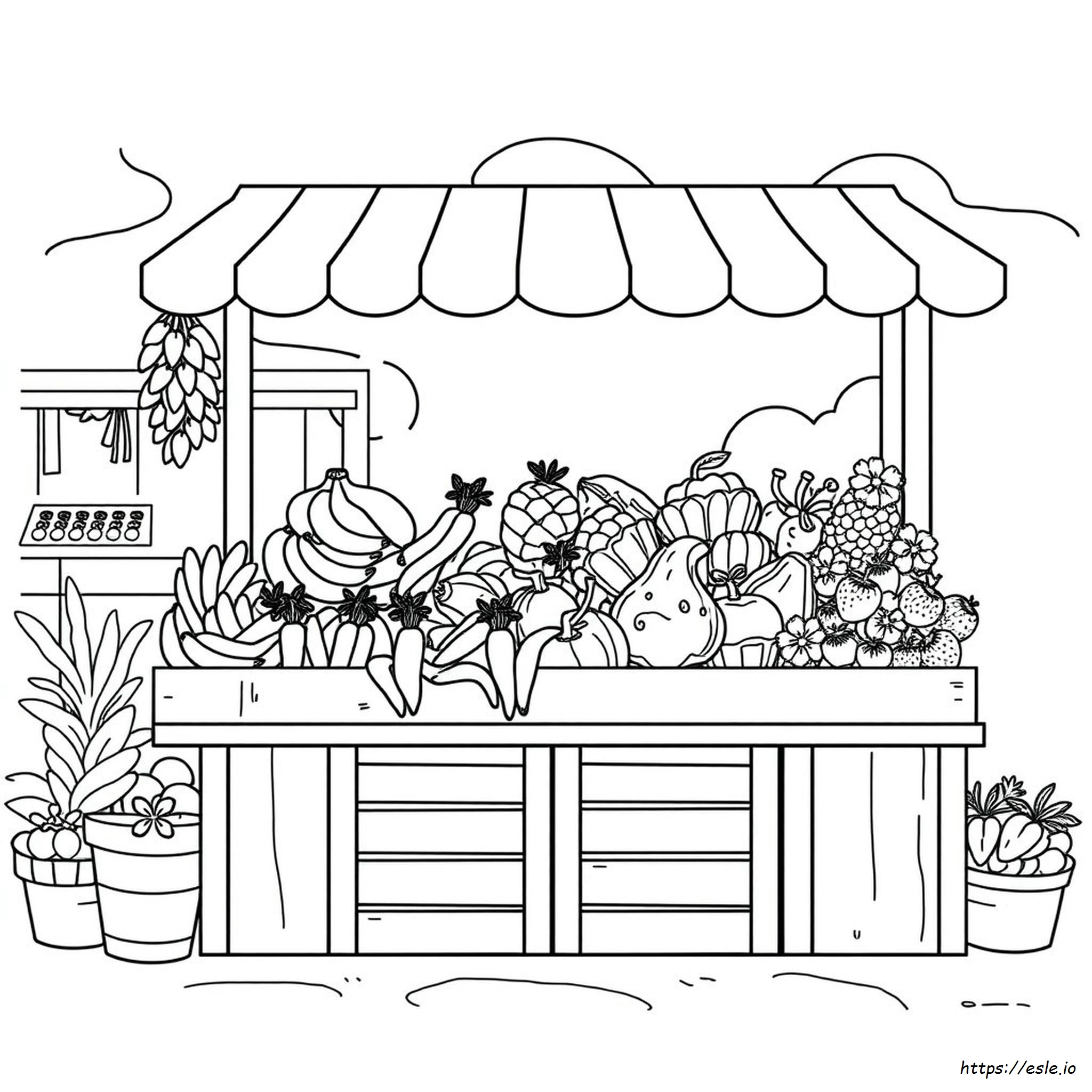 Láminas Para Colorear De Frutas Y Verduras