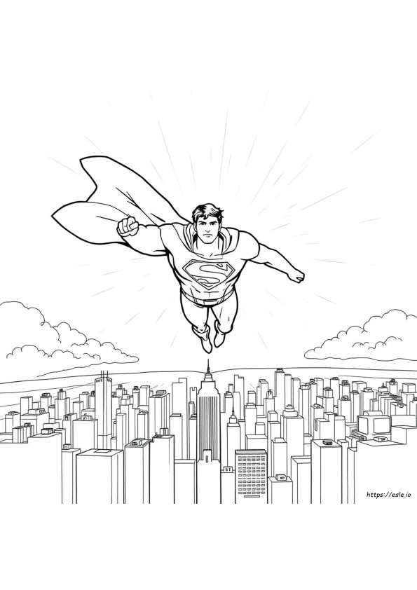Superman Kleurplaten