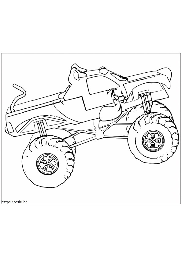 Scooby'S Monster Truck coloring page