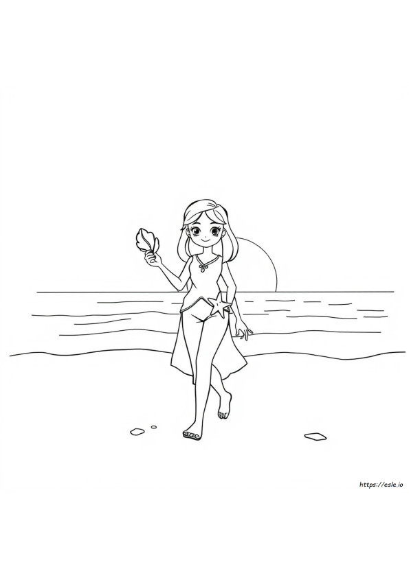 Coloriage Elle