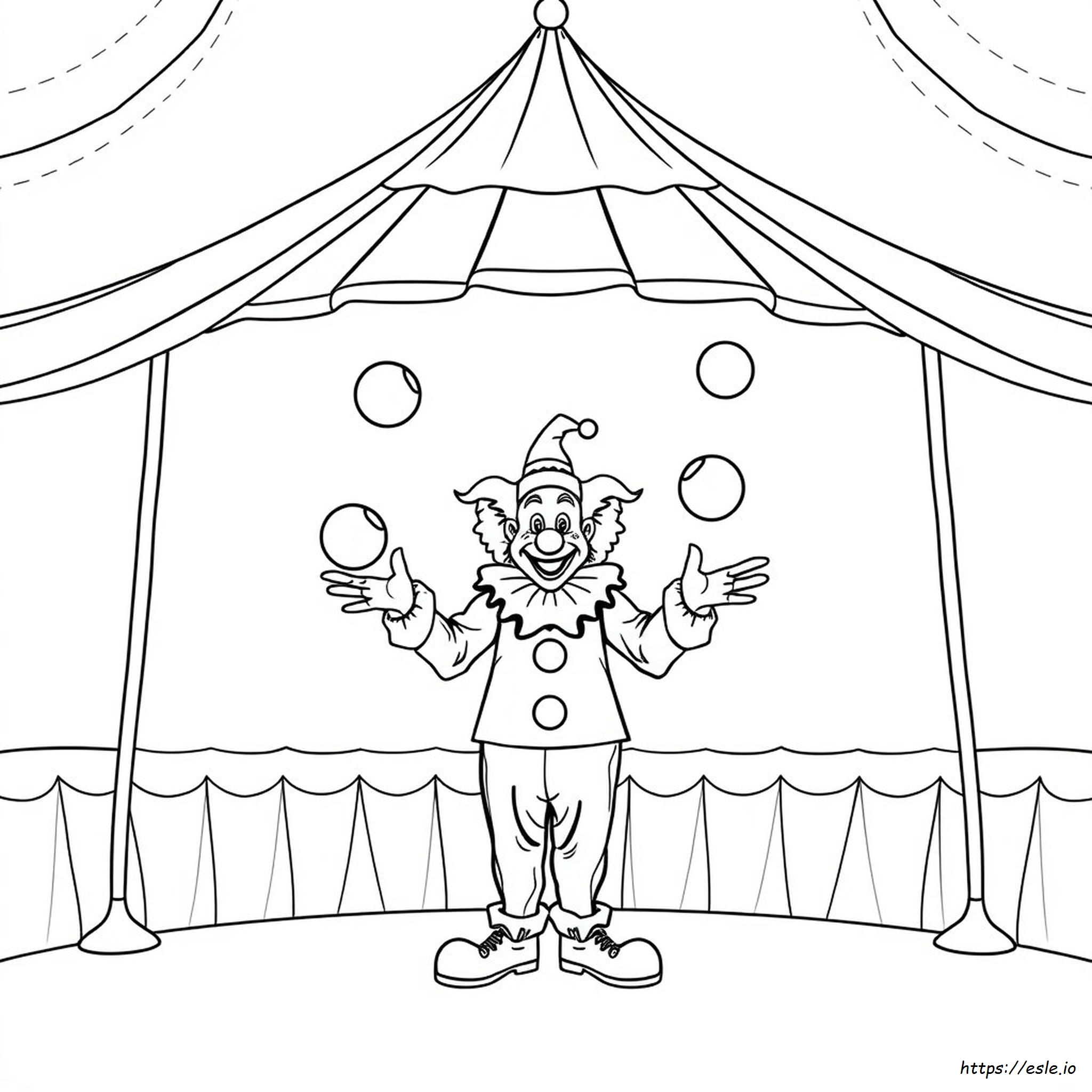 Clown Colouring Pictures
