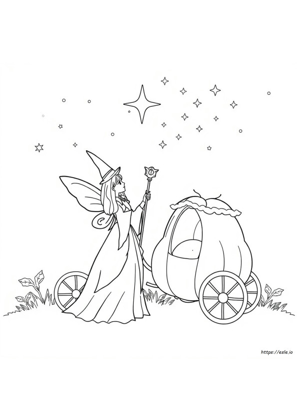 Fairy Godmother Coloring Page