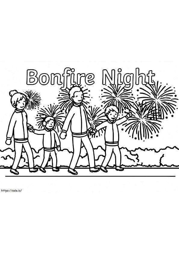 Bonfire Night 1 coloring page