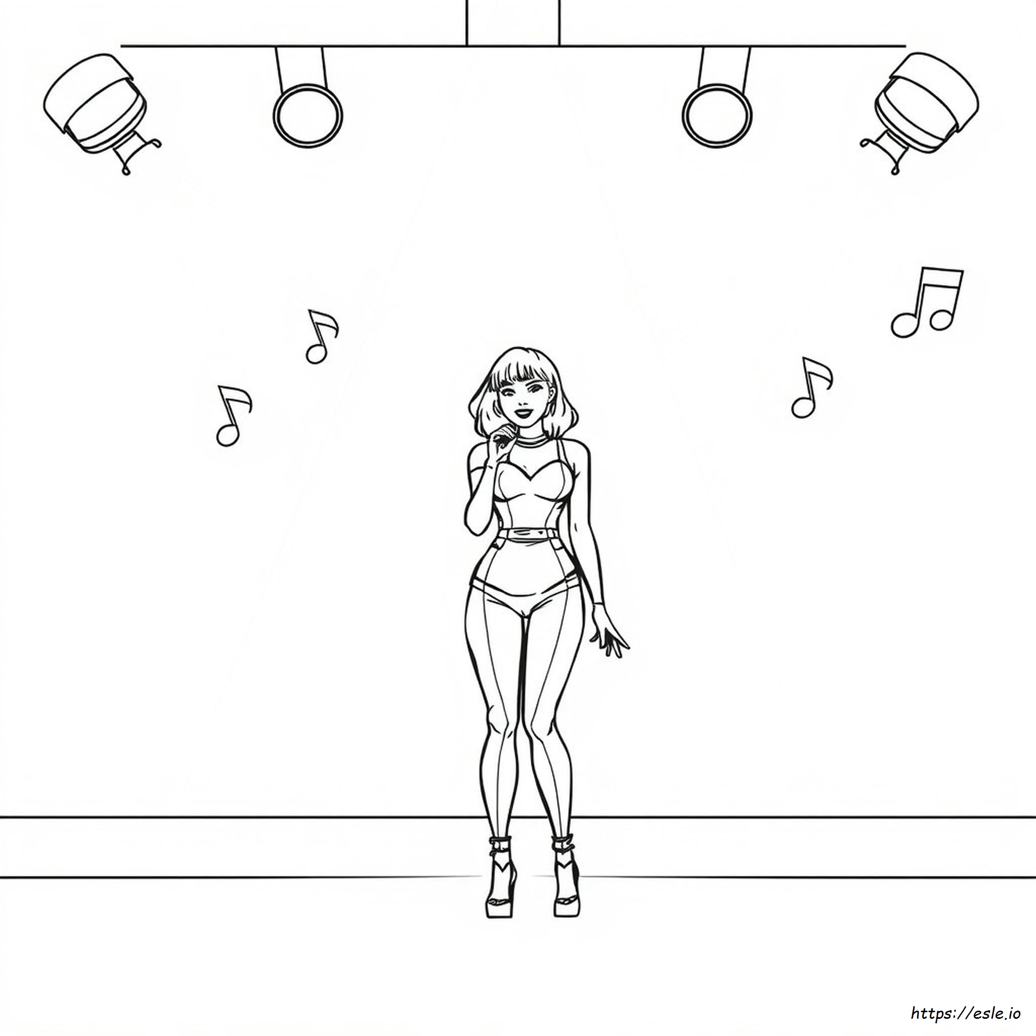 Jessie J Coloring Pages
