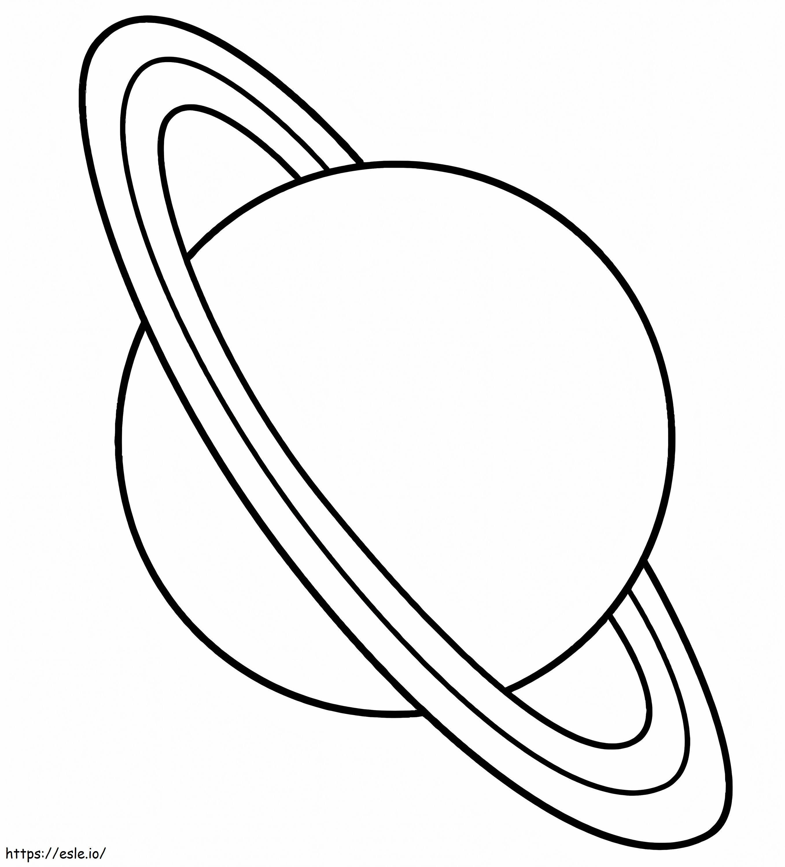 Coloriage Planète Uranus à imprimer dessin