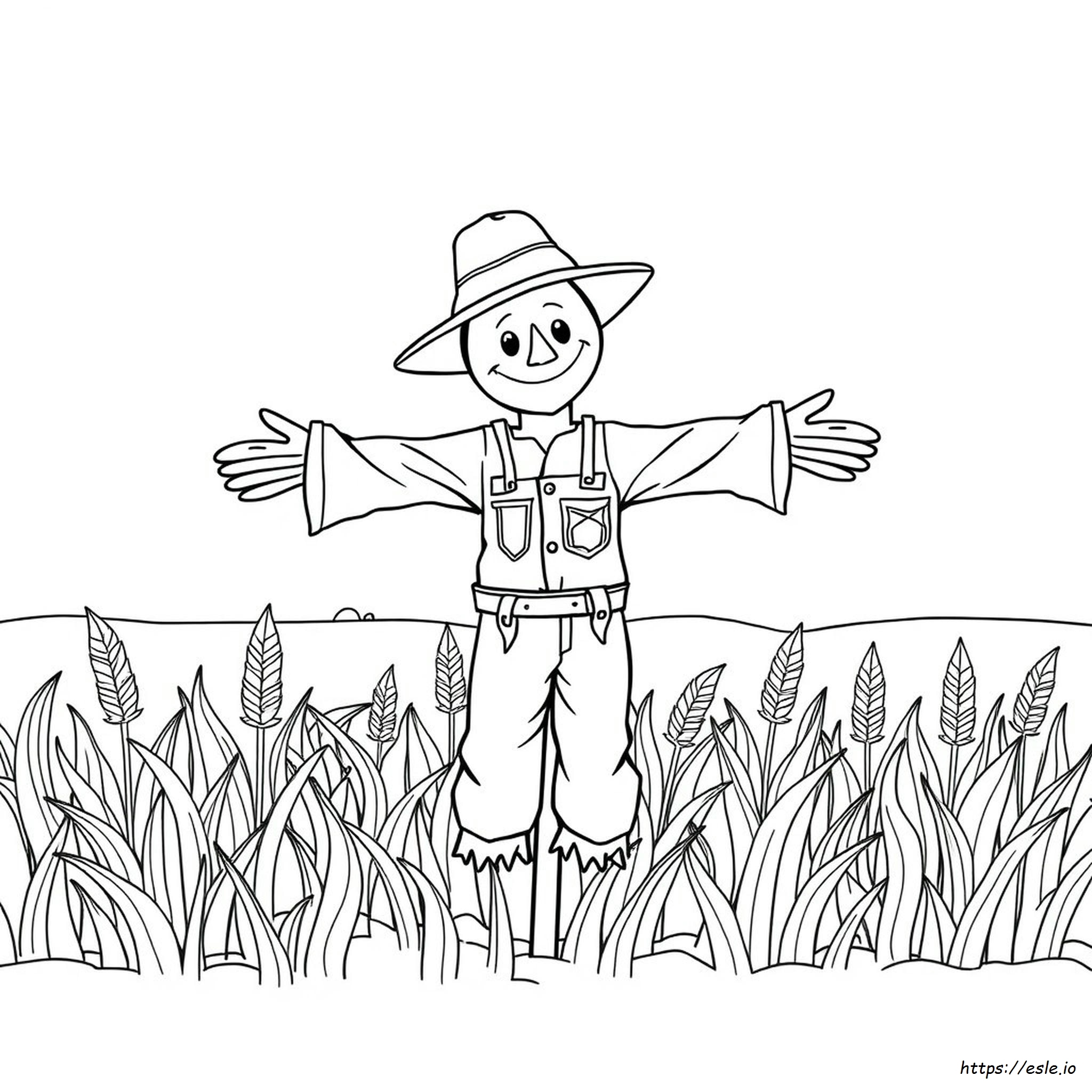 Coloriage Épouvantail