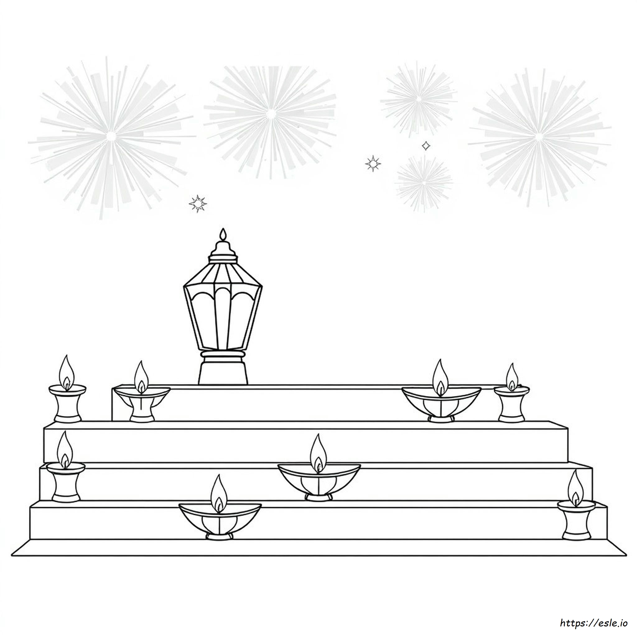 Disegni Da Colorare Di Buon Diwali Da Stampare