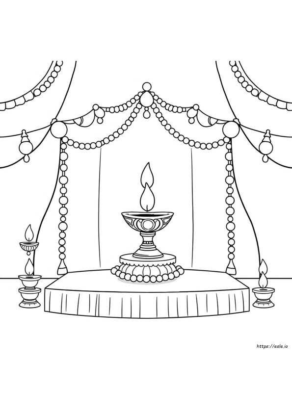 Diya Gambar Mewarnai