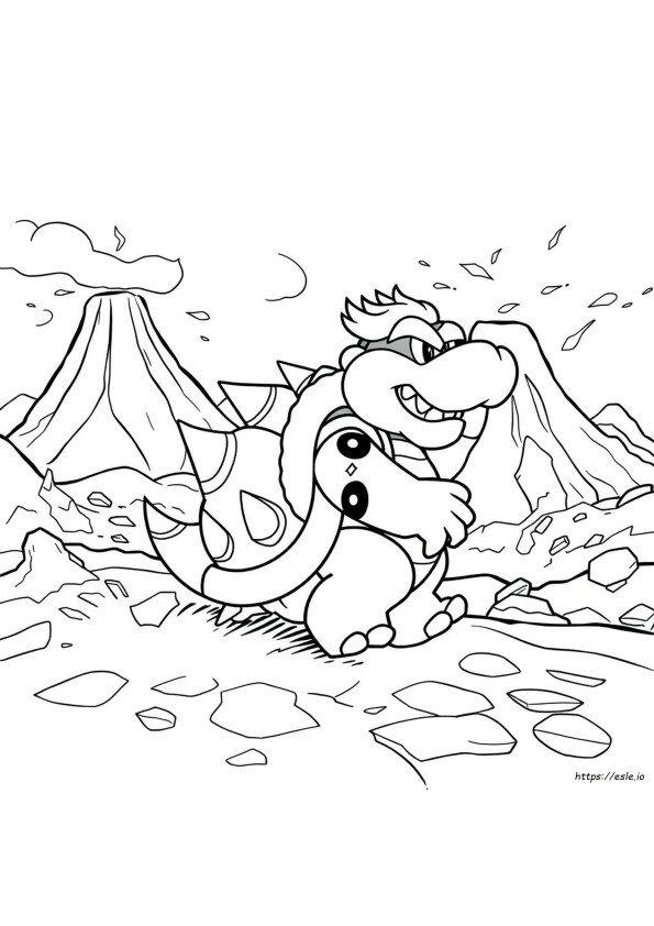 Bowser Jr Coloring Sheet