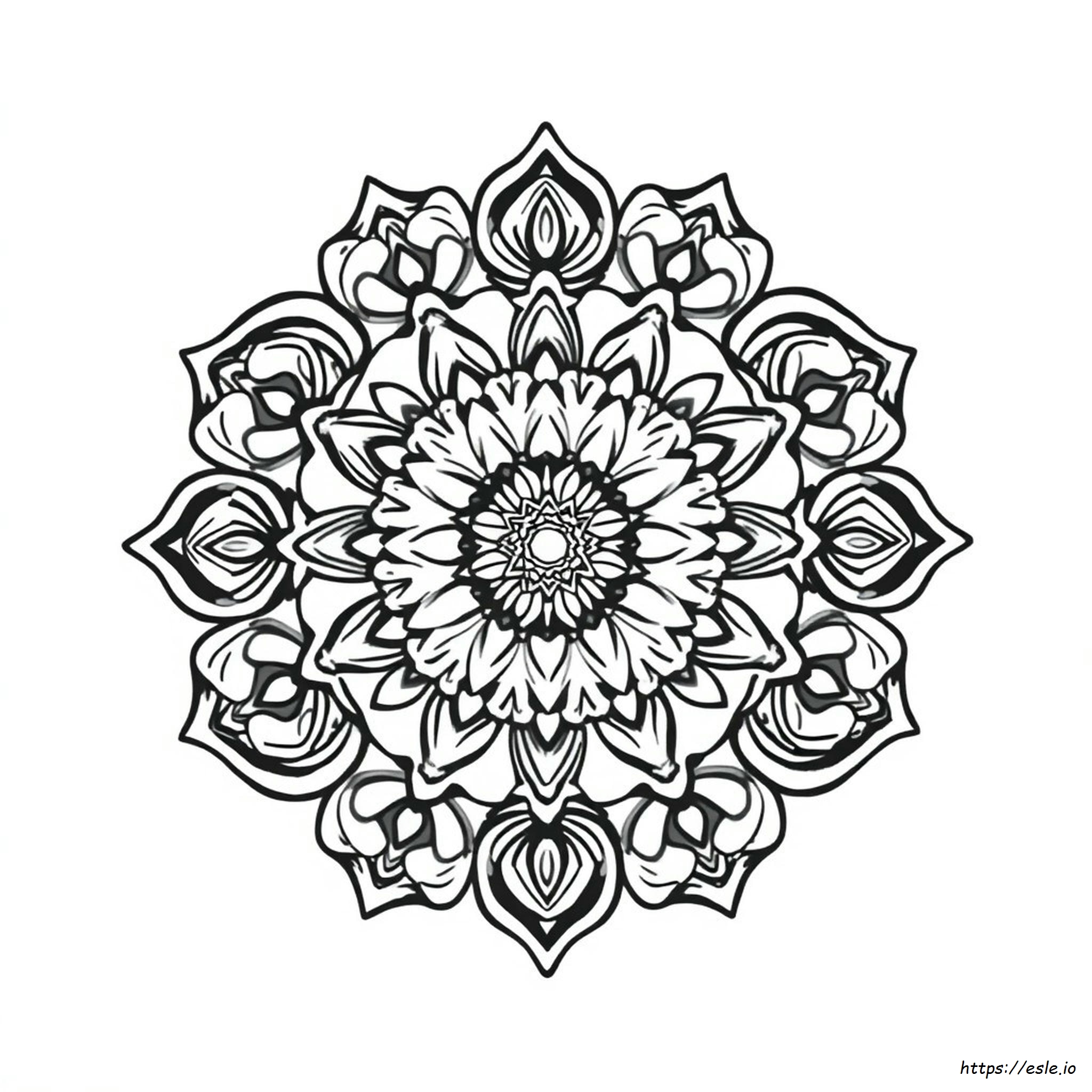 Mandala Da Colorare Per Ragazze