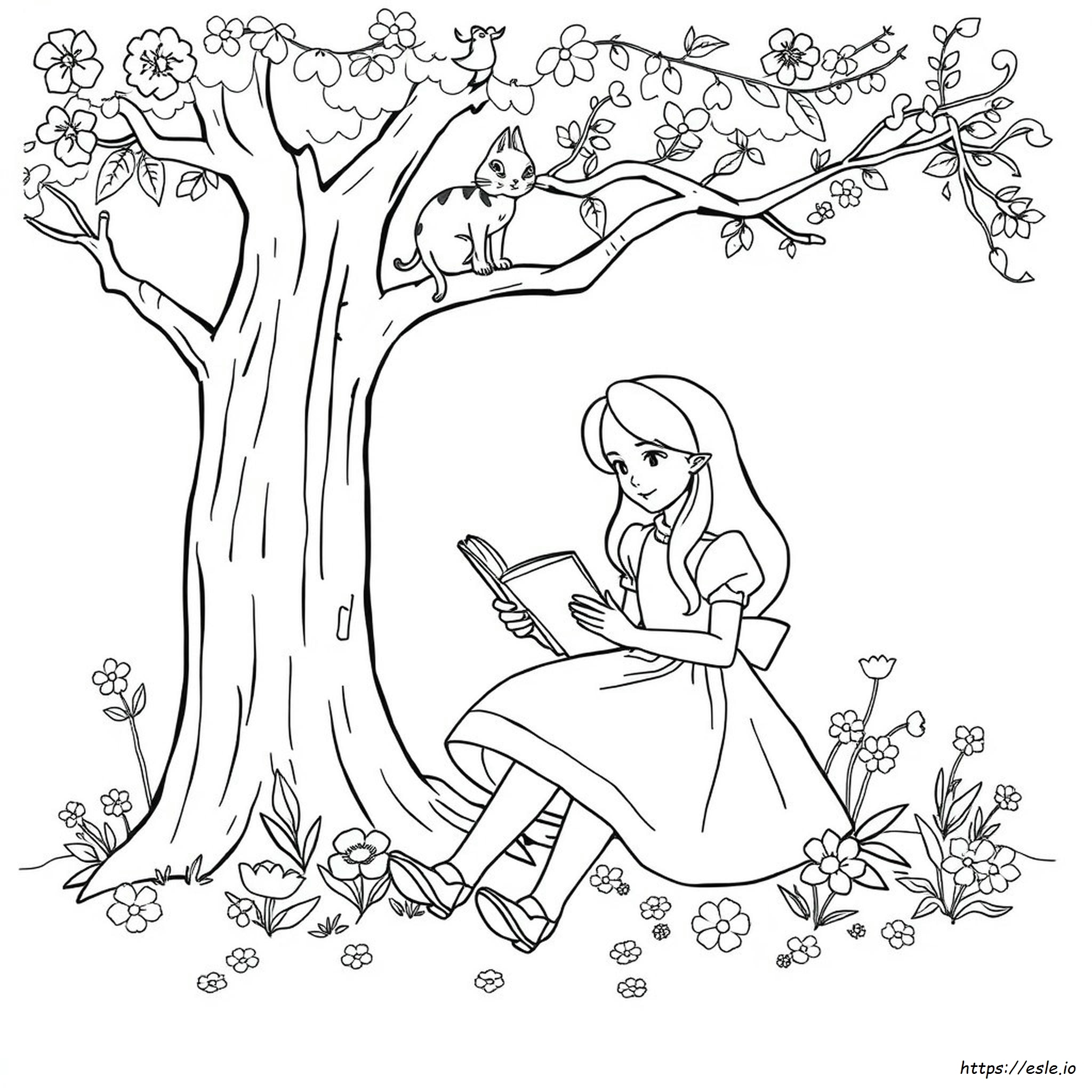 Alice Para Colorear