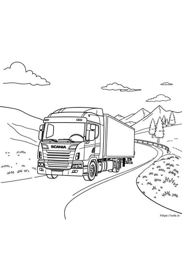 Scania Lkw Ausmalbilder