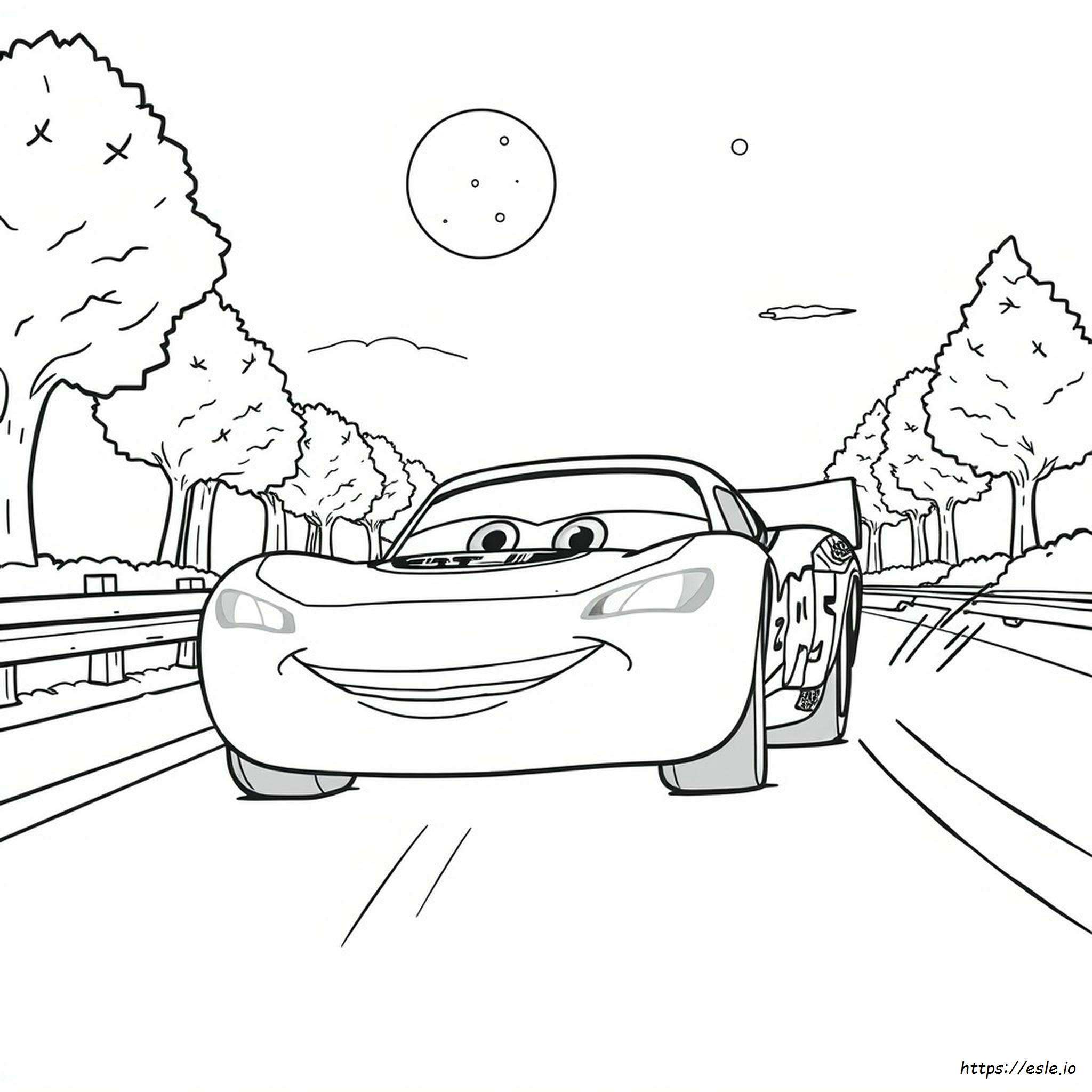 Lightning Mcqueen Car Colouring Pages