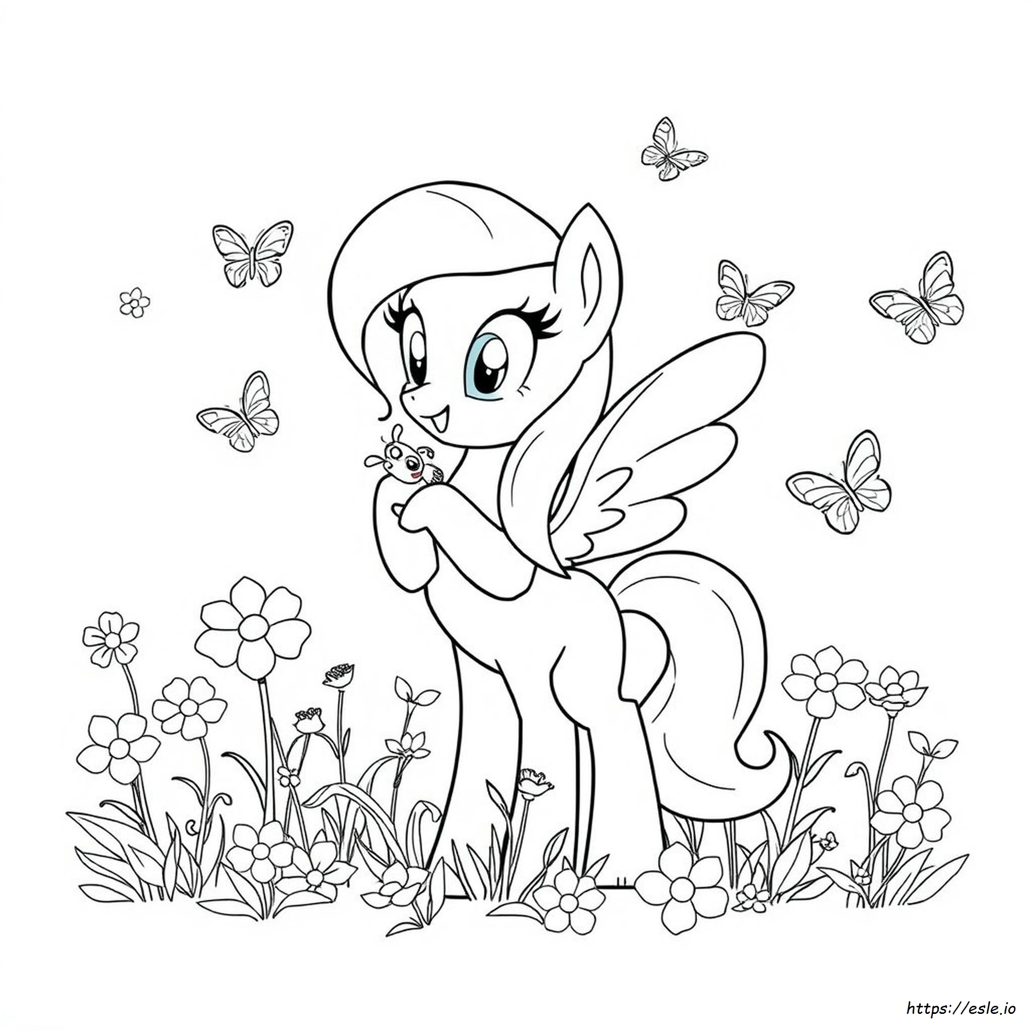 Fluttershy Umana Da Colorare