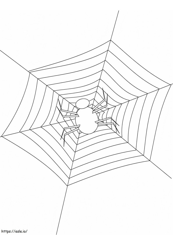 Coloriage Araignée facile imprimable à imprimer dessin