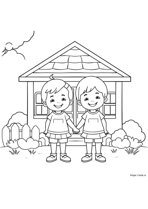 Disegni Da Colorare Di Gemelli