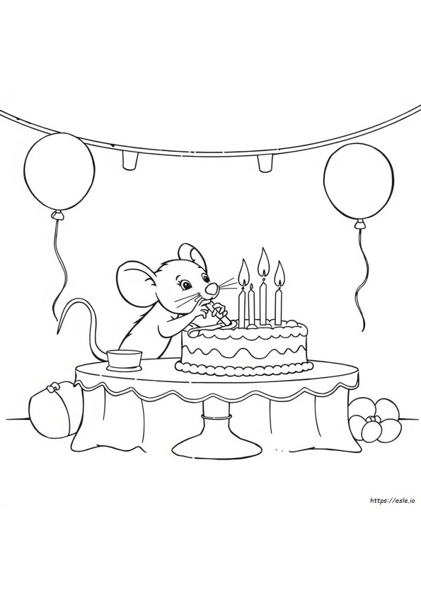 One Is A Feast For Mouse Coloring Page