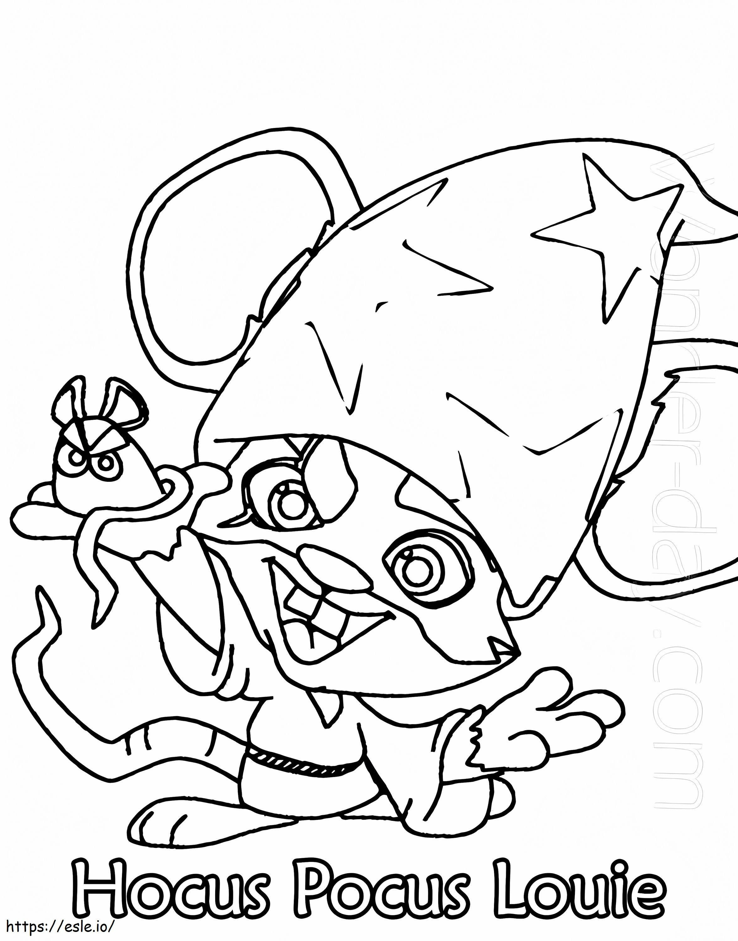 Hocus Pocus Louie Zooba coloring page