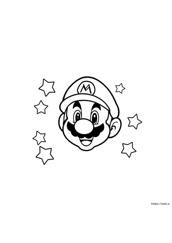 Logo Super Mario De Colorat