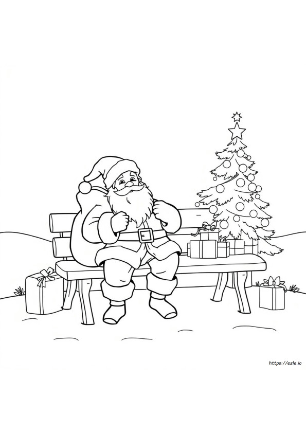 Santa Coloring Pictures
