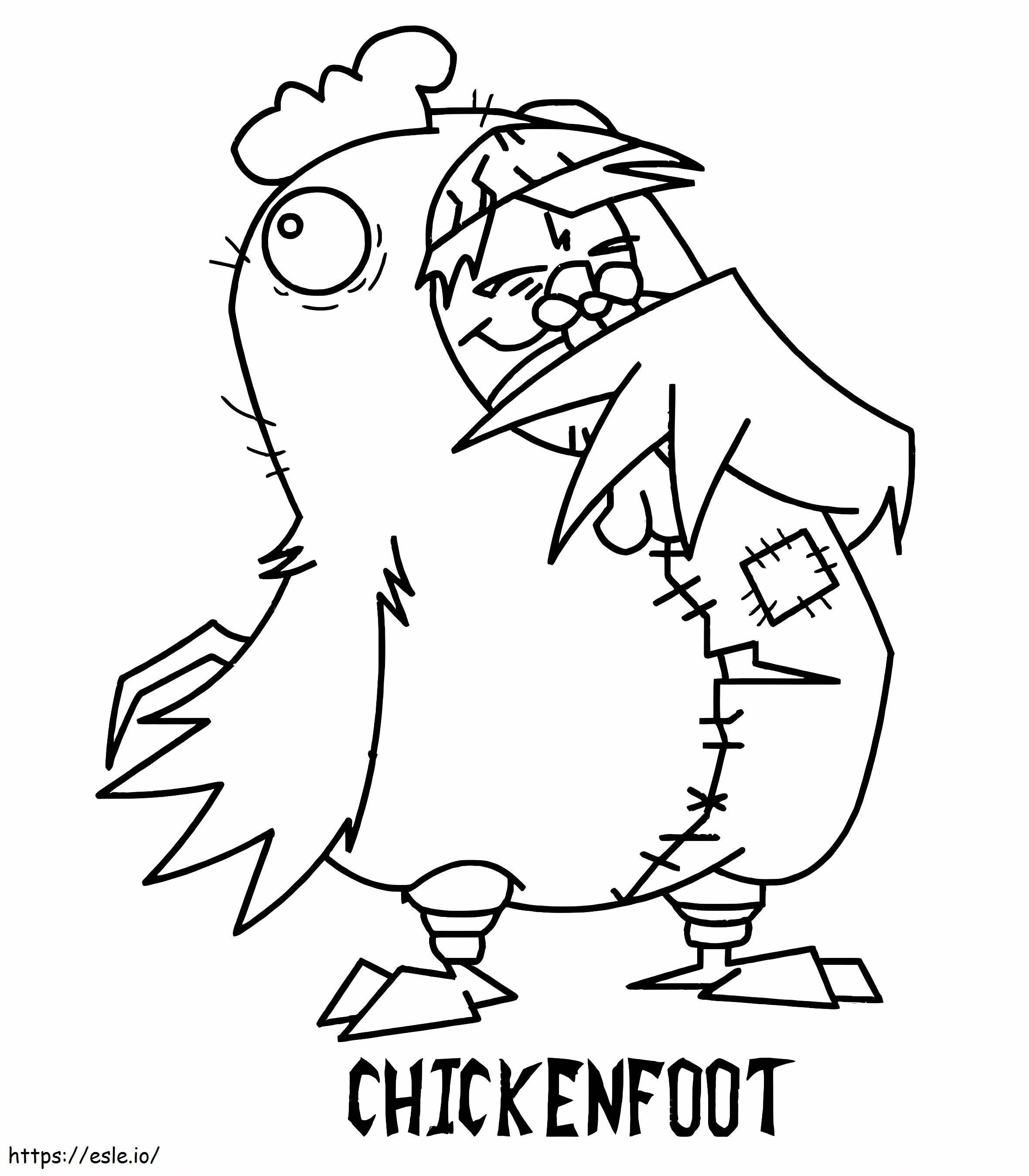 Chickenfoot von Invader Zim ausmalbilder