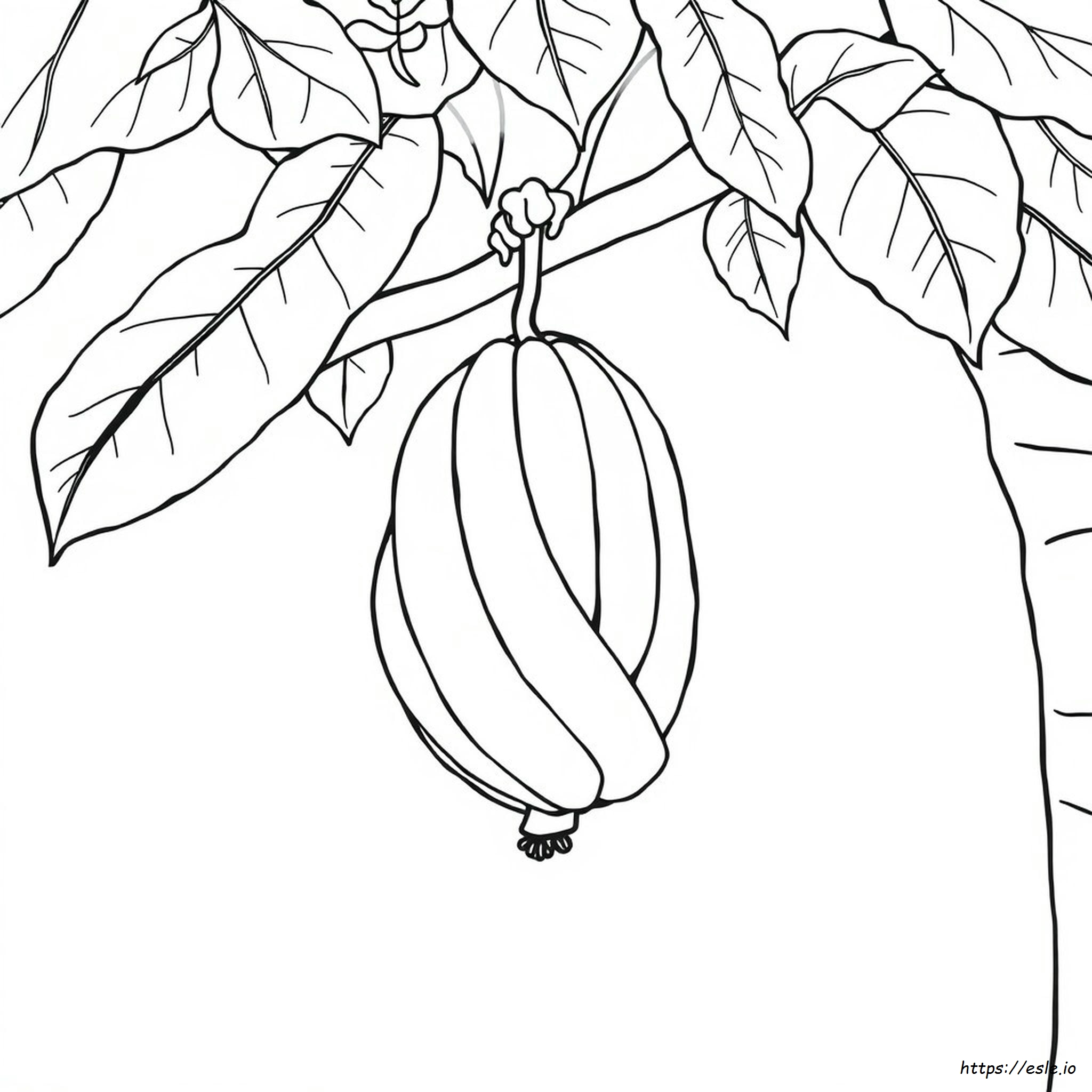 Colouring Pages Banana