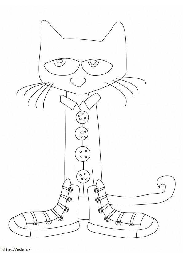 Pete The Cat 1 coloring page