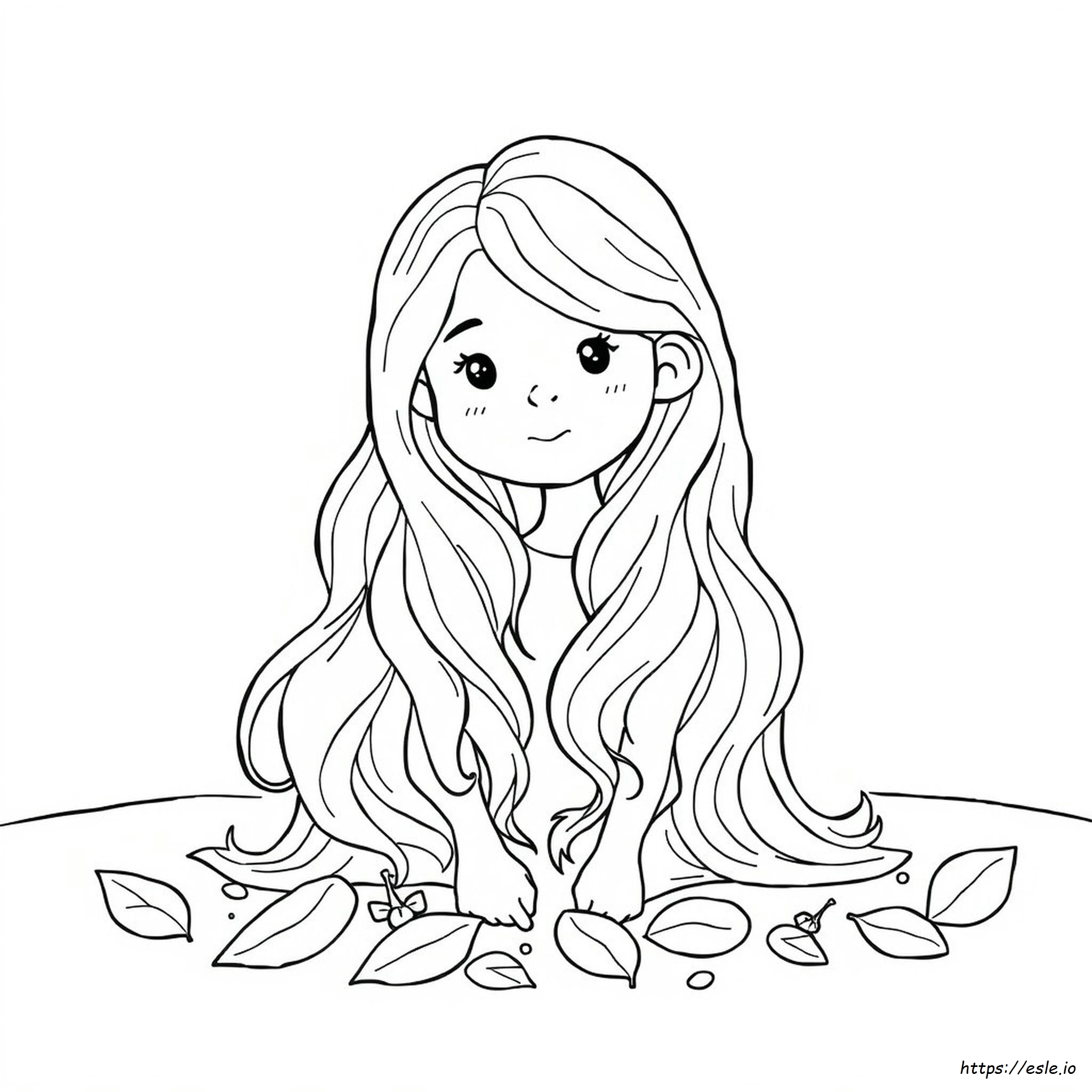Pelo Cobrizo Para Colorear