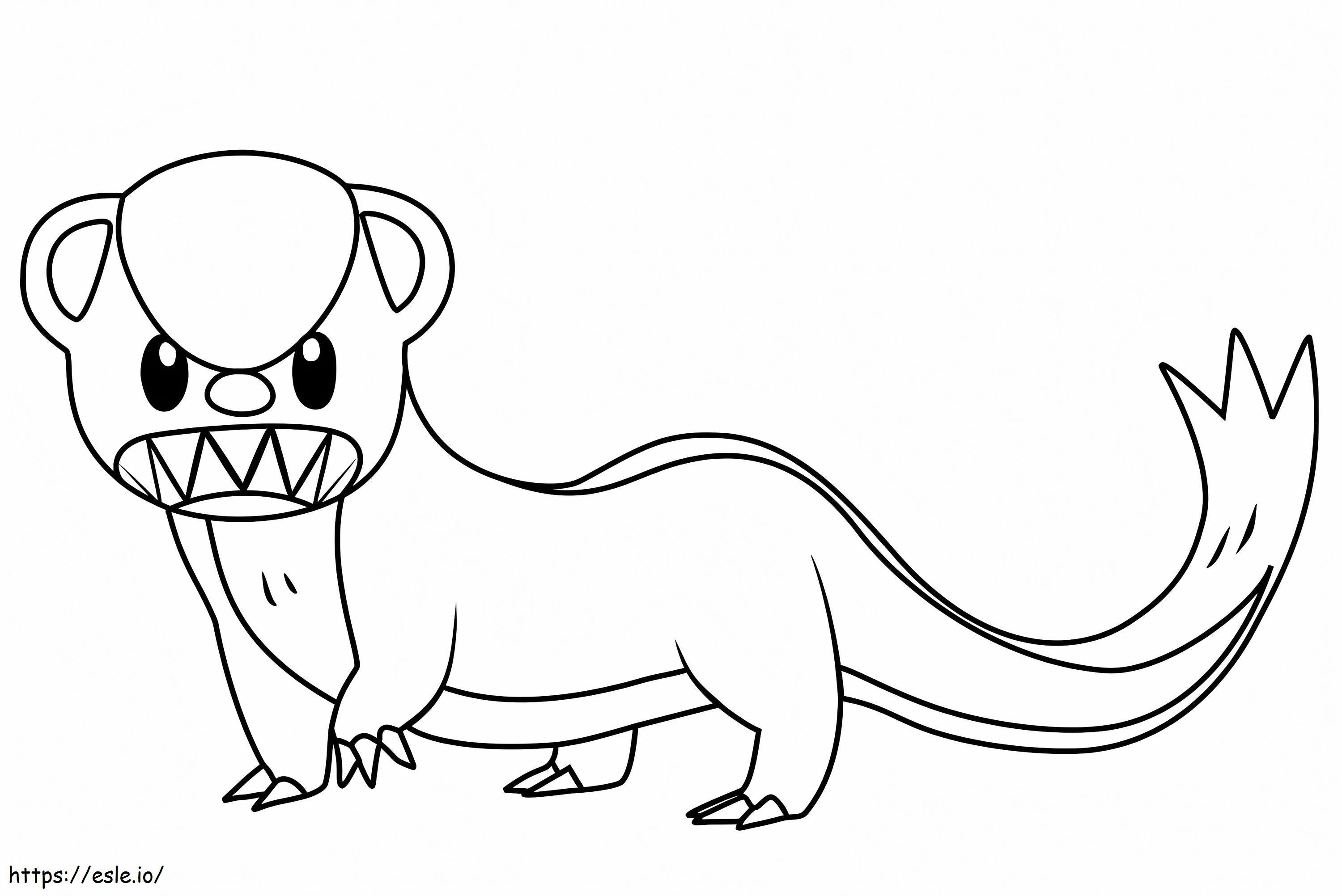 Yungoos Pokemon coloring page