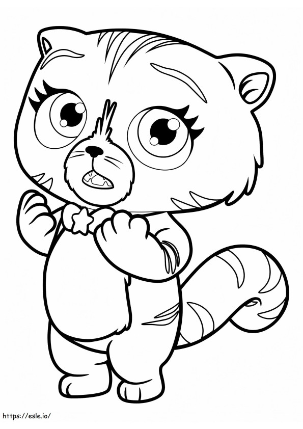 Seven From Little Charmers coloring page