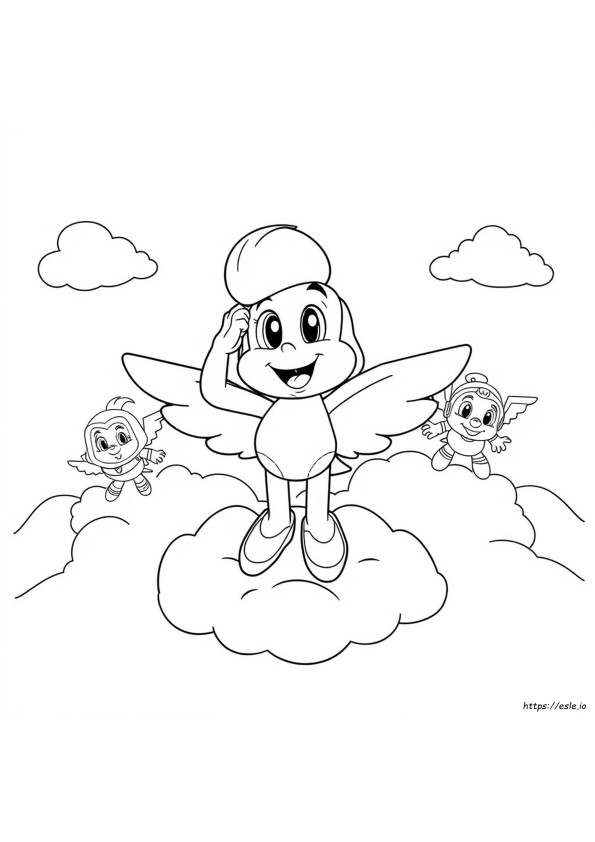 Dizzy Super Wings Coloring Pages