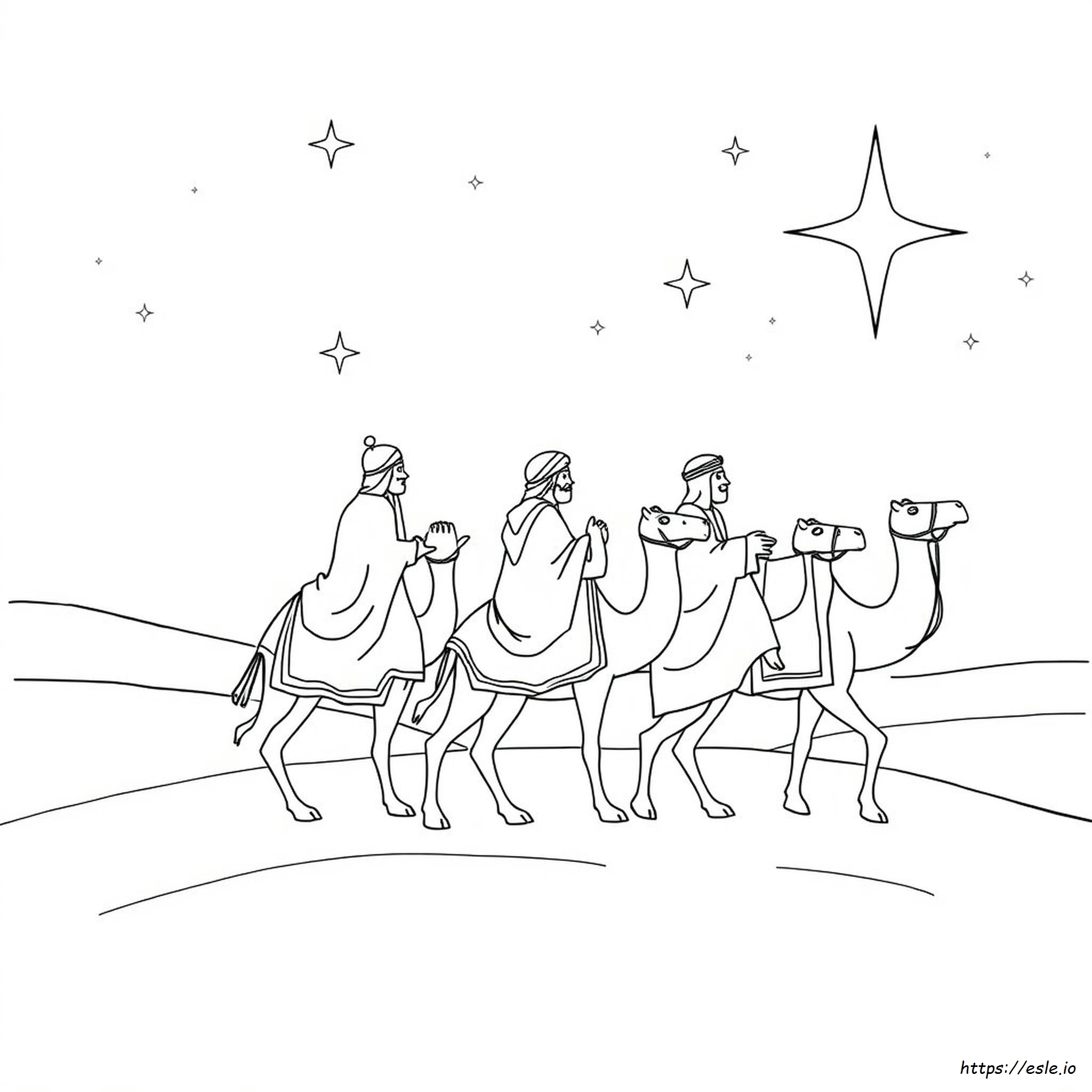 Three Kings Day Coloring Pages