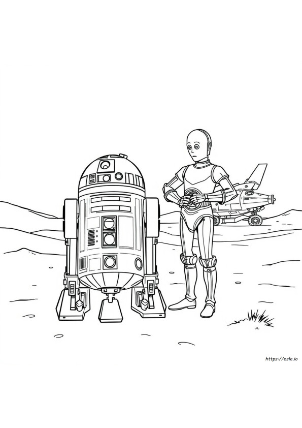 Star Wars Roboter Ausmalbilder